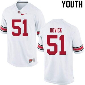 Youth Ohio State Buckeyes #51 Brett Novick White Nike NCAA College Football Jersey Increasing UUW6544CN